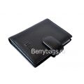 Визитница черная кожаная Bristan Wero 117594 -Black